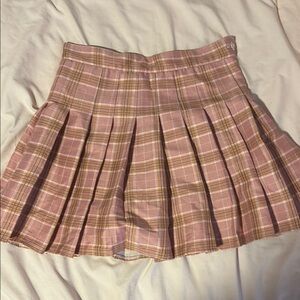 Plaid Pink Skirt